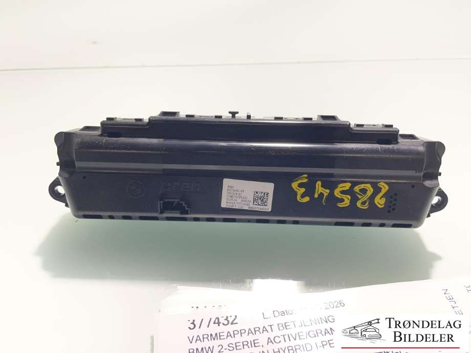 Varmeapparat betjening til BMW 2-Serie, Active/Gran Tourer 2014-->> (F45/F46) (F45/F46) (64 11 9 371 455|)