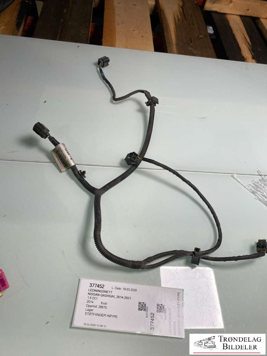 Ledningsnett til Nissan Qashqai, 2014-2021 (Type II)