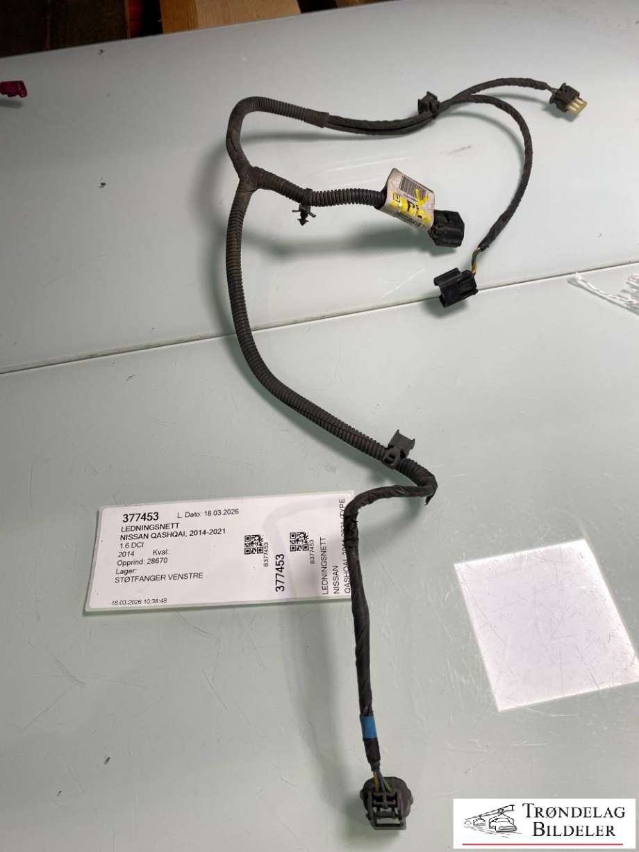 Ledningsnett til Nissan Qashqai, 2014-2021 (Type II)