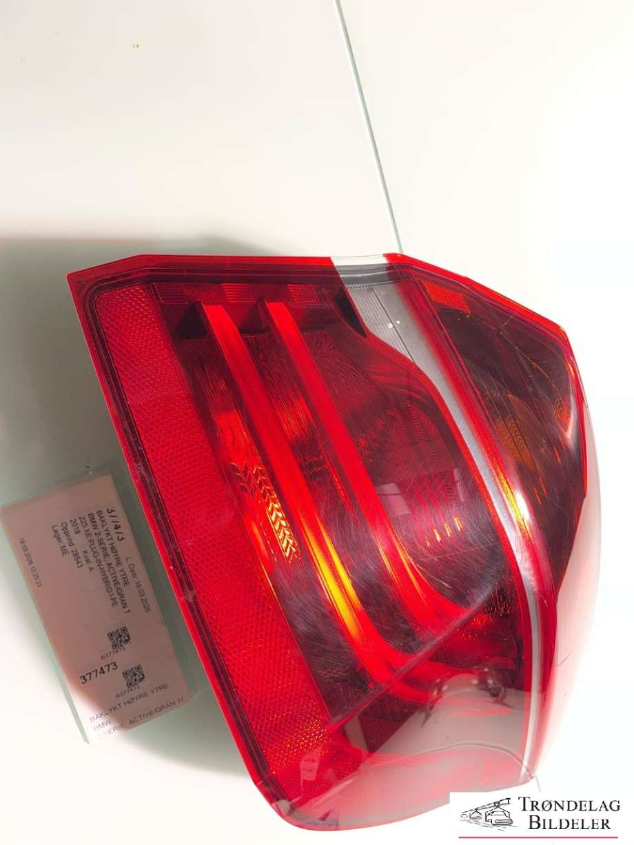 Baklykt høyre ytre til BMW 2-Serie, Active/Gran Tourer 2014-->> (F45/F46) (F45/F46) (63 21 7 491 336|)
