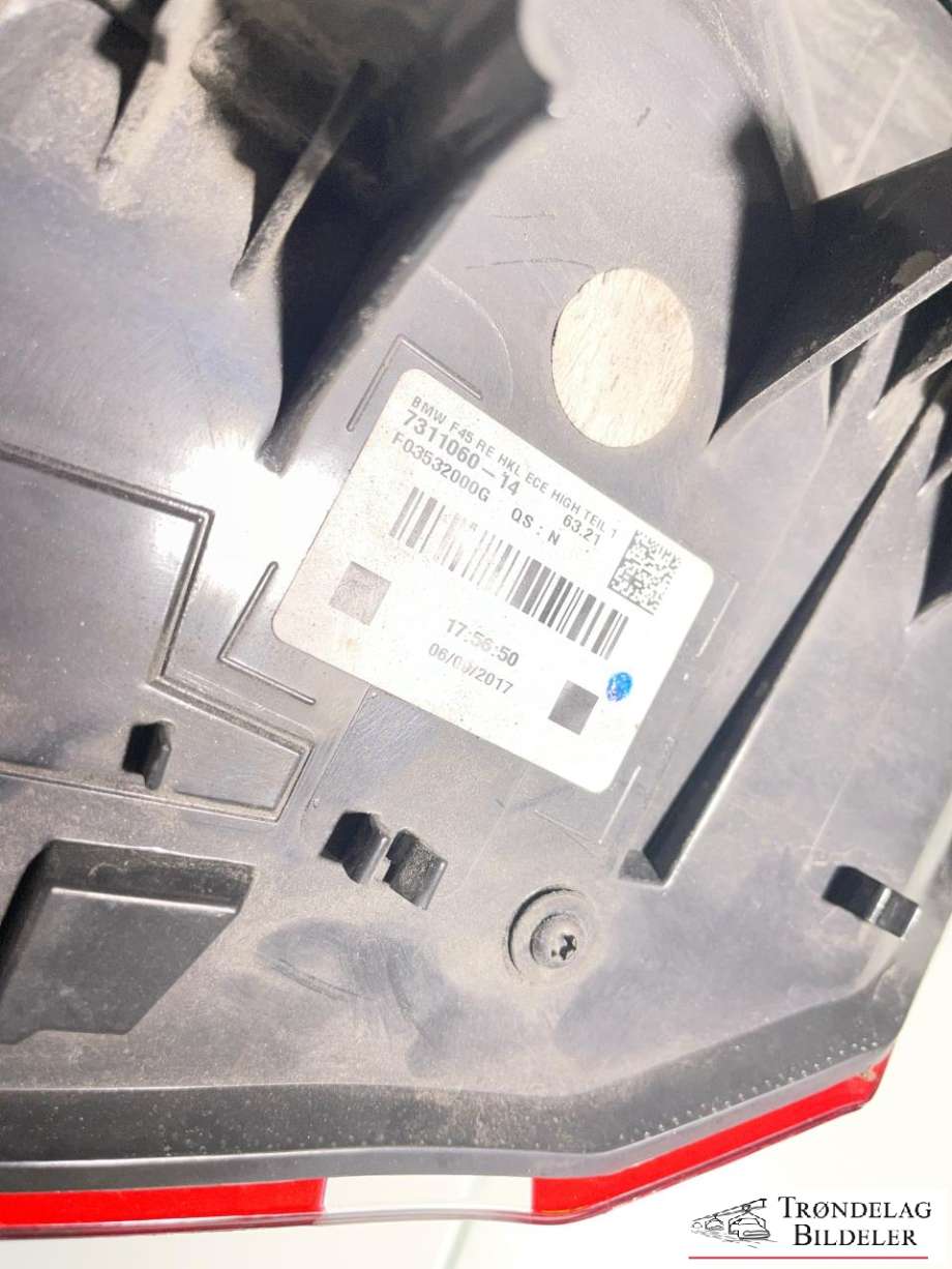 Baklykt høyre ytre til BMW 2-Serie, Active/Gran Tourer 2014-->> (F45/F46) (F45/F46) (63 21 7 491 336|)