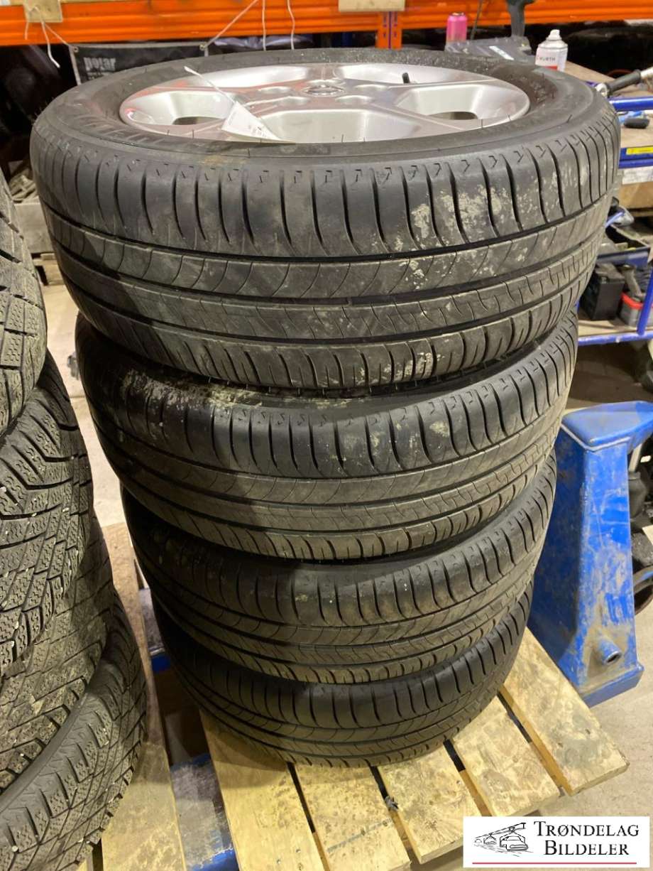 Hjulsett aluminium sommer til Nissan Leaf 2011-2017 (Type I)  (MICHELIN|205/55-R16 | 6|5X16|  5X114.3 (5X4.5) /ET40/CB66|1|5|8 MM MØNSTERDYBDE|PROD 17/2017)