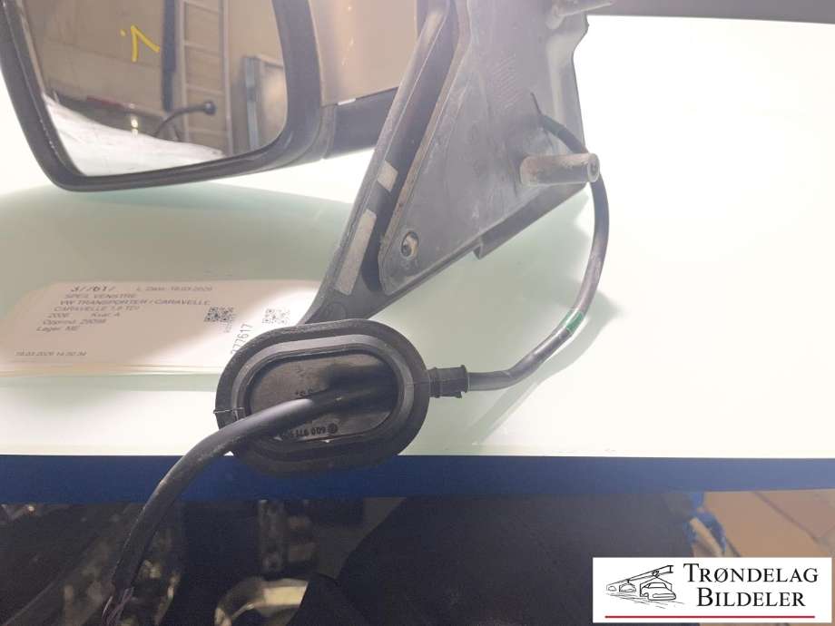 Speil venstre til VW Transporter / Caravelle 2003-2009 (Fase 1) (T5) (T5) (7H1 857 507 A|7H1 857 521 A|7H1 857 521 N)