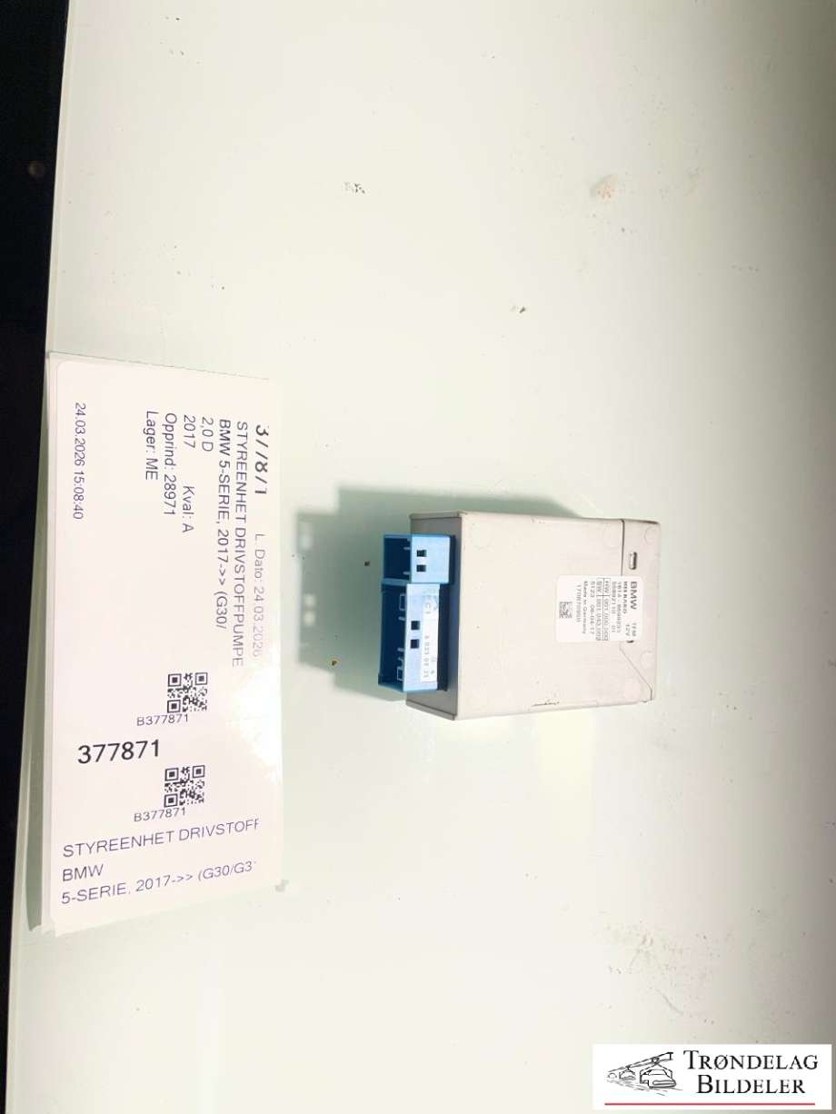 Styreenhet drivstoffpumpe til BMW 5-Serie, 2017-->> (G30/G31) (G30/G31) (1614 8699235)