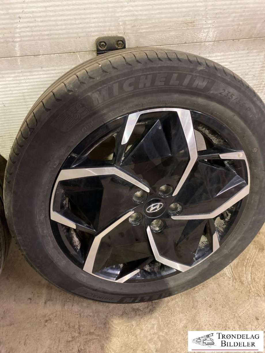 Hjulsett aluminium sommer til Hyundai Ioniq 5 2021-->>  (MICHELIN PRIMACY 4|235/55-19 105W| 7|5J19 5X114|3/ET49|5/CB67|1MM|MØNSTERDYBDE 4MM|PROD 45/2021)