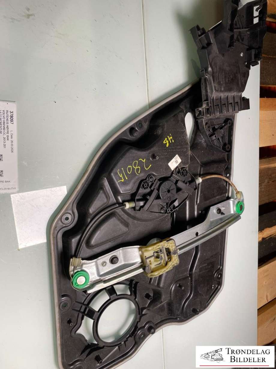 Ruteheis høyre bak til Volvo V60/V60 CC 2013-2018 (Type I, Fase 2)  (30784309|30784313|)