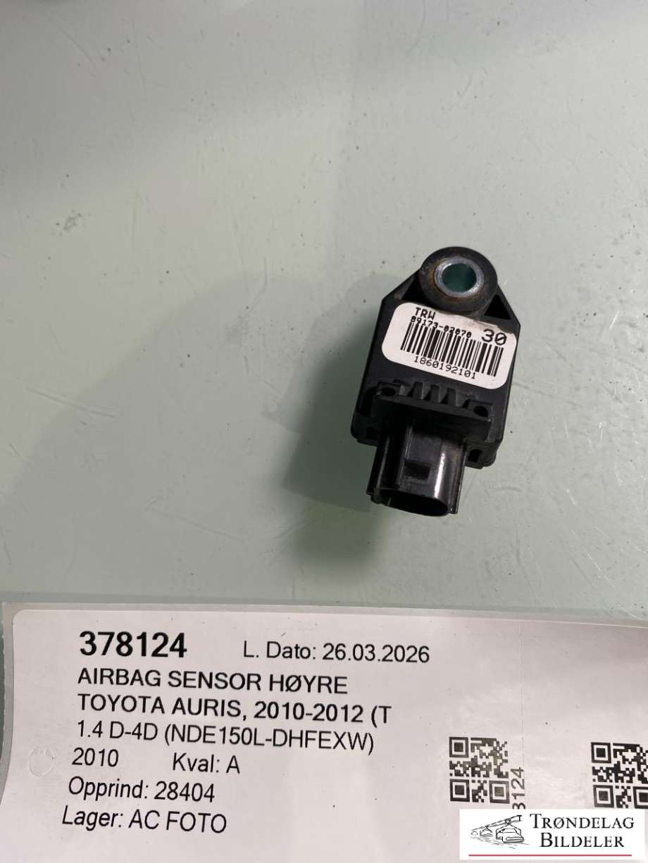 Airbag sensor høyre til Toyota Auris, 2010-2012 (Type I, Fase 2)  (89173-02070)
