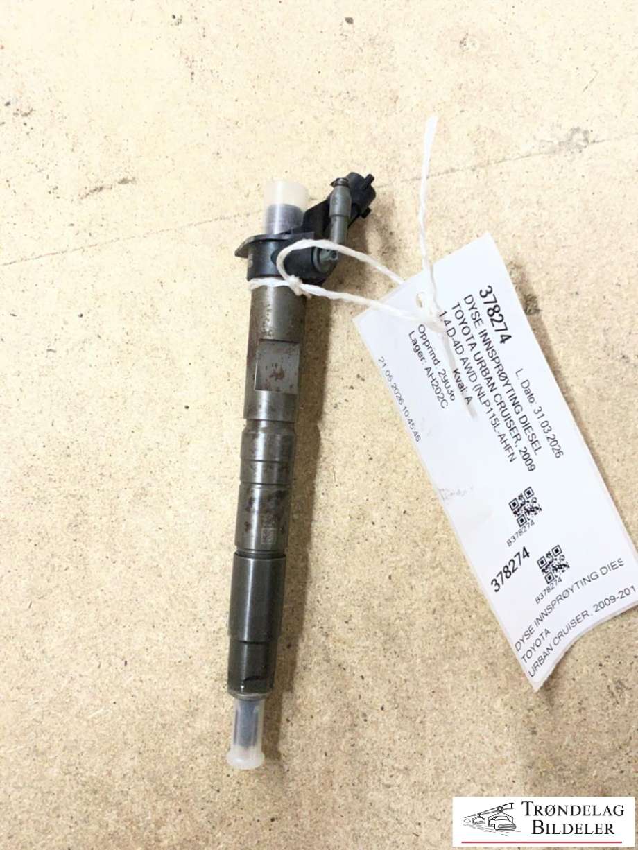 Dyse innsprøyting diesel til Toyota Urban Cruiser 2009-2014  (2367009390|236700W020|)