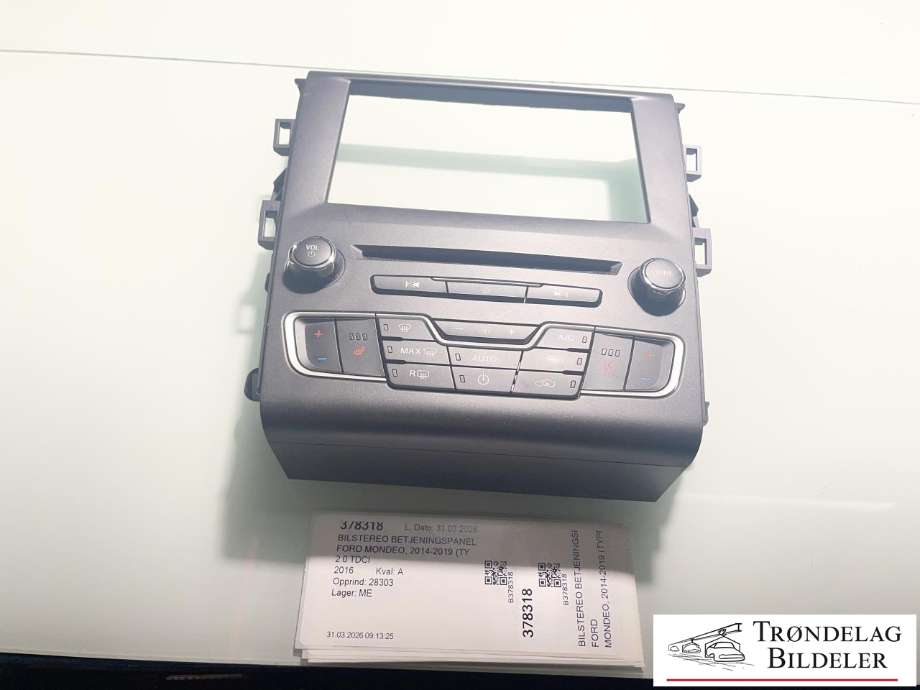 Varmeapparat betjening til Ford Mondeo 2014-2019 (Type V, Fase 1) (2030037|HS7T-18E245-AAB|)