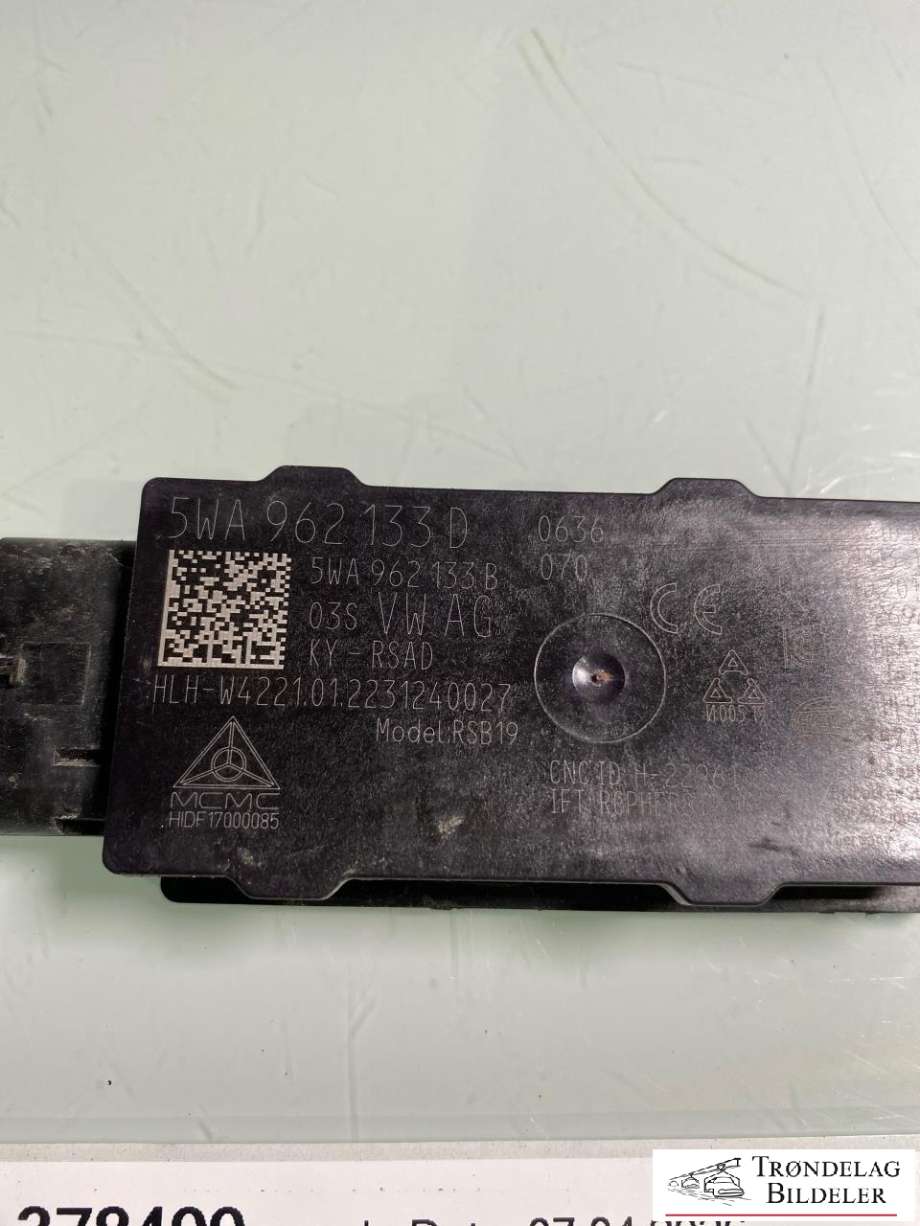 Styreenhet nøkkelfri/keyless til Audi Q4 e-tron 2021-->>  (5WA962133D|5WA 962 133 B|)
