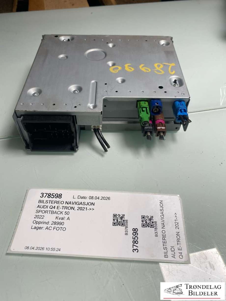 Bilstereo navigasjon til Audi Q4 e-tron 2021-->>  (89A 035 043 D|)