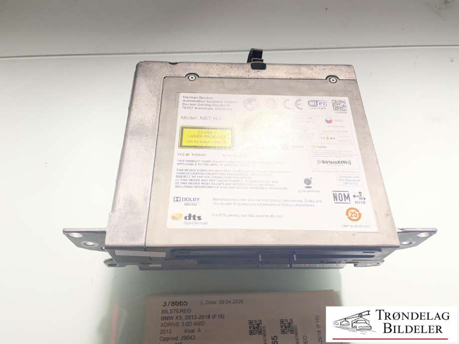 Bilstereo til BMW X5 2013-2018 (F15) (F15) (65 12 6 819 943|65 12 6 826 783|)