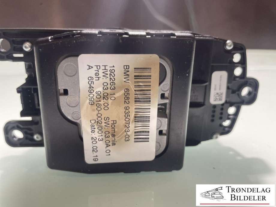 Bilstereo navigasjon betjeningspanel til BMW X5 2013-2018 (F15) (F15) (65 82 9 350 723|)