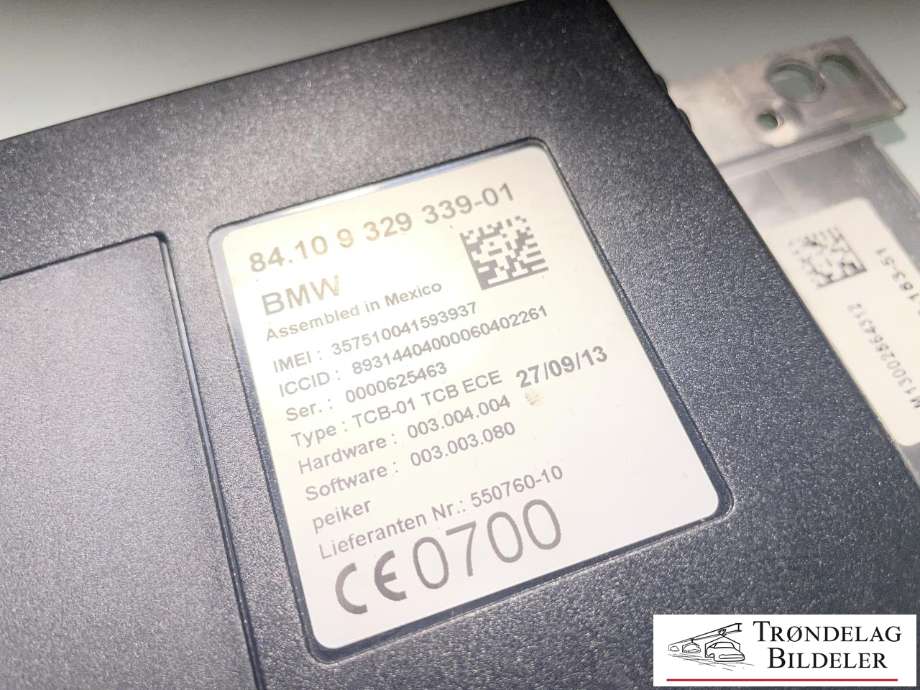 Styreenhet diverse til BMW X5 2013-2018 (F15) (F15) (84 10 9 322 954|84 10 9 350 661|84.10 9 329 339-01)