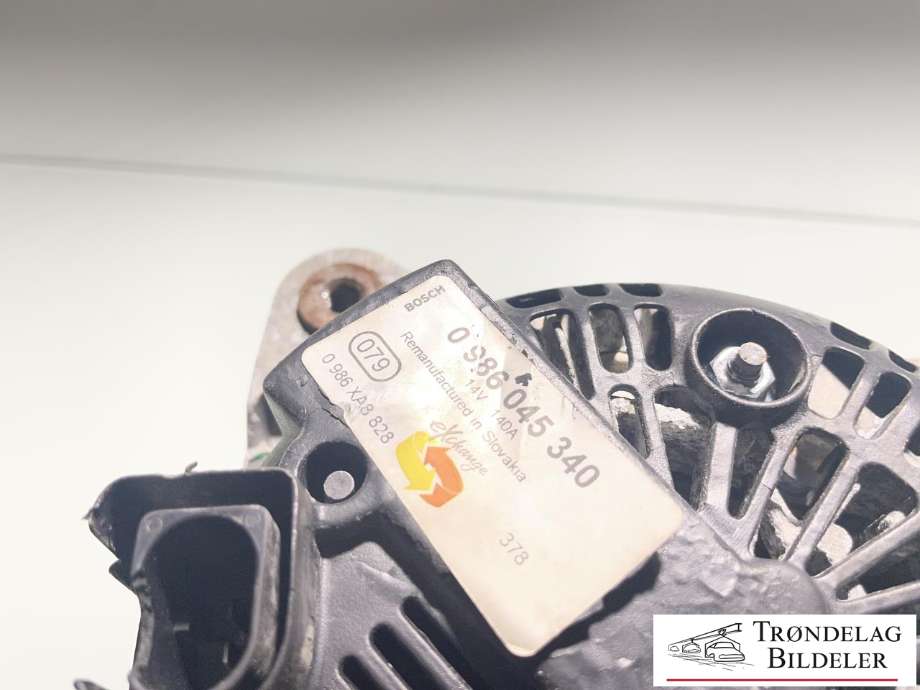 Dynamo diesel til VW Tiguan 2007-2011 (Type I, Fase 1)  (06F903023C|06F903023F|06F903023FX|986045340|1800A066|03L903023F|06F903023A|06F903023J|06F903023AX|06F903023CX|06F903023H|06F903023HX|124525091|028903029NX|LRA02291|03L903023FX)