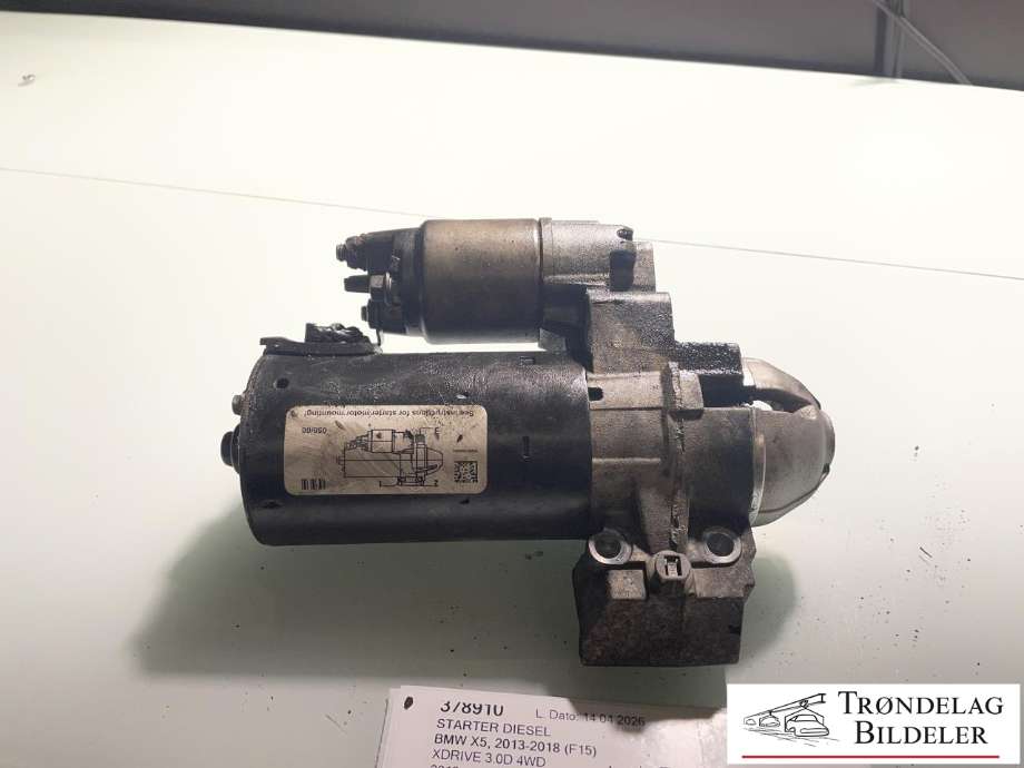 Starter diesel til BMW X5 2013-2018 (F15) (F15) (12 41 8 515 900|12 41 8 581 098|12 41 7 801 203|12 41 7 802 508|12 41 7 811 601|12 41 8 511 746|12 41 8 519 153|8 570 238|8 570 382|7802508|)