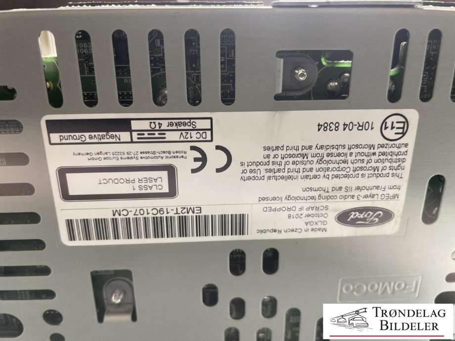 Bilstereo CD-veksler til Ford S-Max 2015-->> (Type II)  (2502577|EM2T-19C107-CN|)