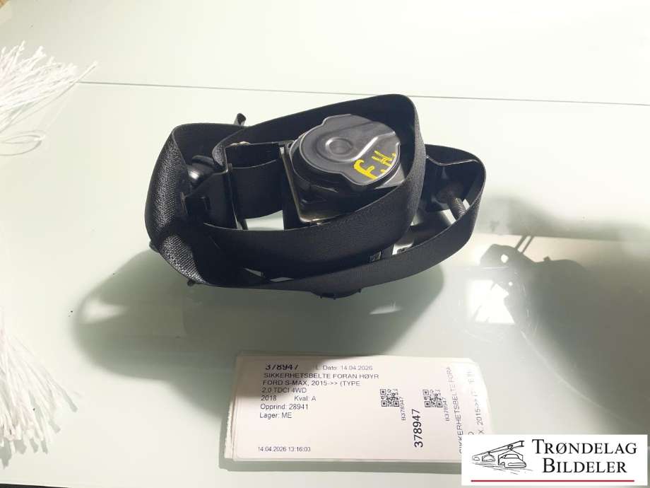 Sikkerhetsbelte foran høyre til Ford S-Max 2015-->> (Type II) (2340154|EM2B-R61294-BB3JA6|)