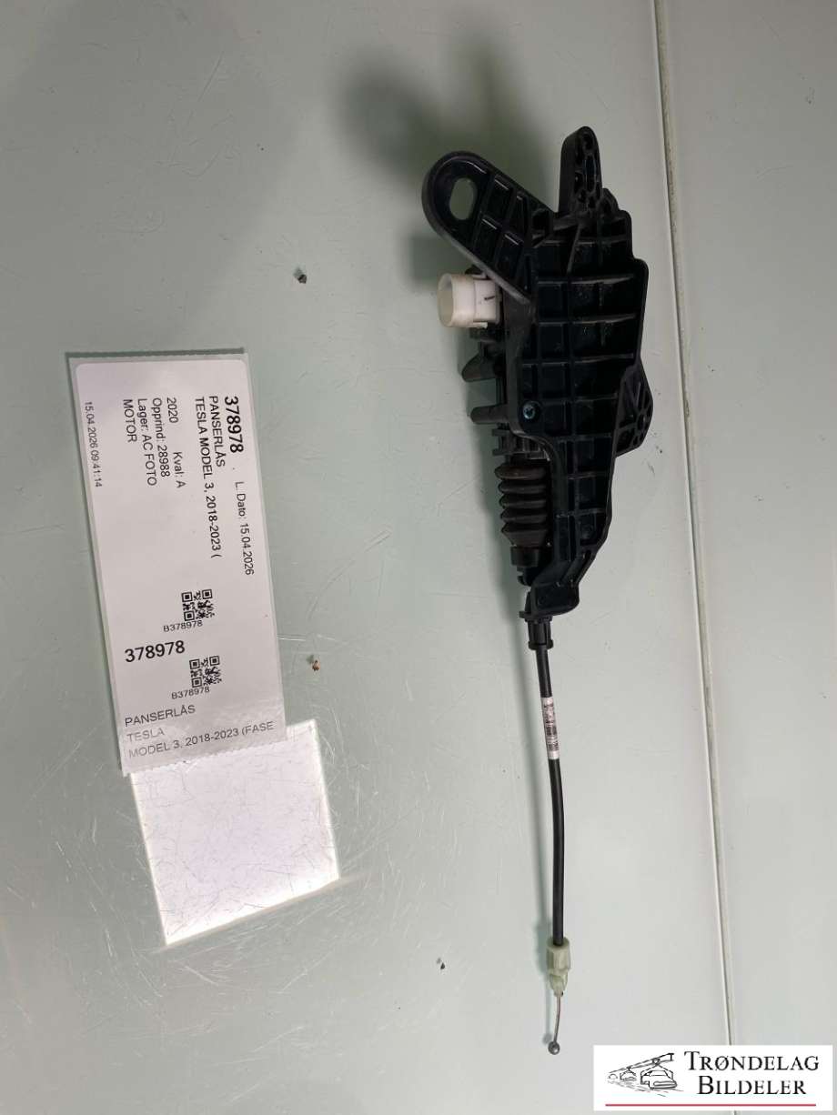 Panserlås til Tesla Model 3 2018-2023 (Fase 1) (1500398-00-E|)