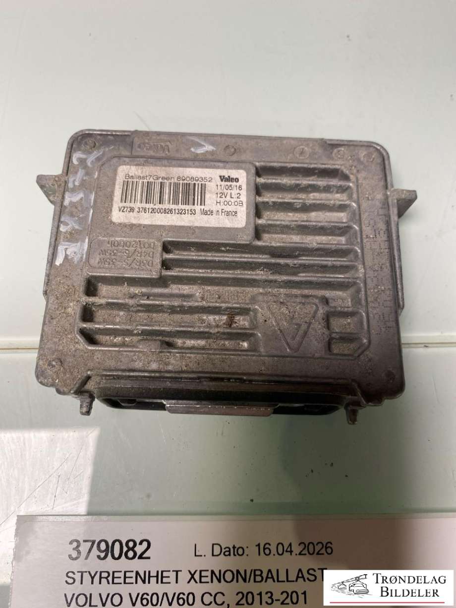 Styreenhet xenon/ballast til Volvo V60/V60 CC 2013-2018 (Type I, Fase 2)  (89089352|AM51-12K072-AA|1697303|31297941|LR014114|C2D5271)