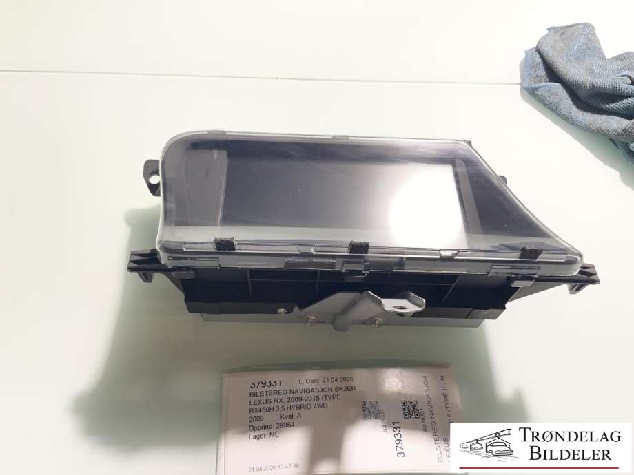 Bilstereo navigasjon skjerm til Lexus RX, 2009-2015 (Type III) (AL10) (AL10) (86110-48470)