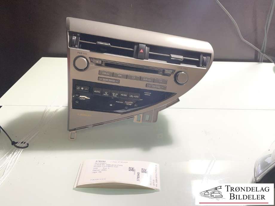 Bilstereo til Lexus RX, 2009-2015 (Type III) (AL10) (AL10) (86120-48L10)