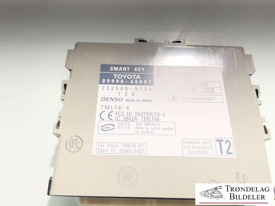 Styreenhet nøkkelfri/keyless til Lexus RX 2009-2015 (Type III) (AL10) (AL10) (89990-48081|)