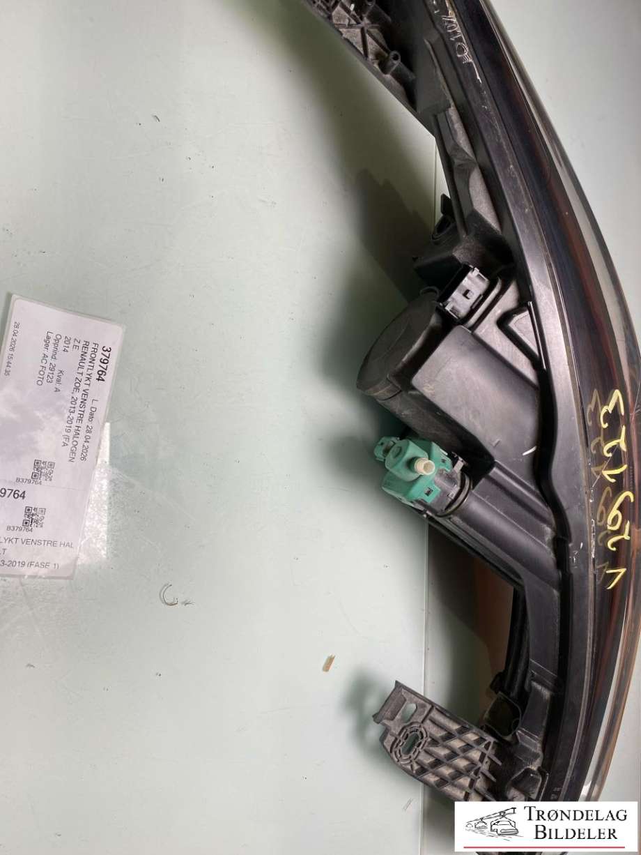 Frontlykt venstre halogen til Renault Zoe 2013-2019 (Fase 1)  (260609522R|)