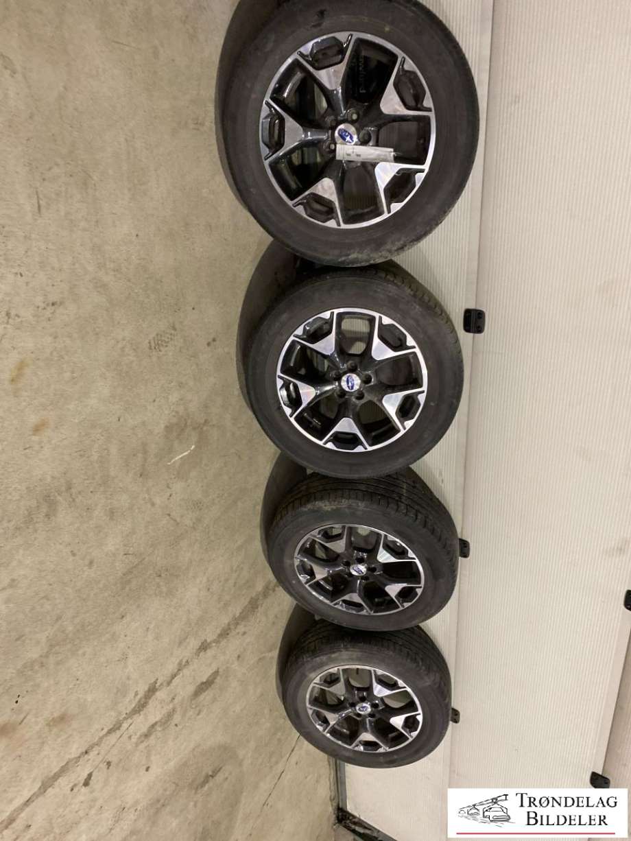 Hjulsett aluminium sommer til Subaru XV 2018-->> (Type II) (YOKOHAMA BLU CAR E70|225/60-17 99H 7J17| 5X100/ET55/CB56|1MM|MØNSTREDYBDE 3MM|PROD 45/2018)