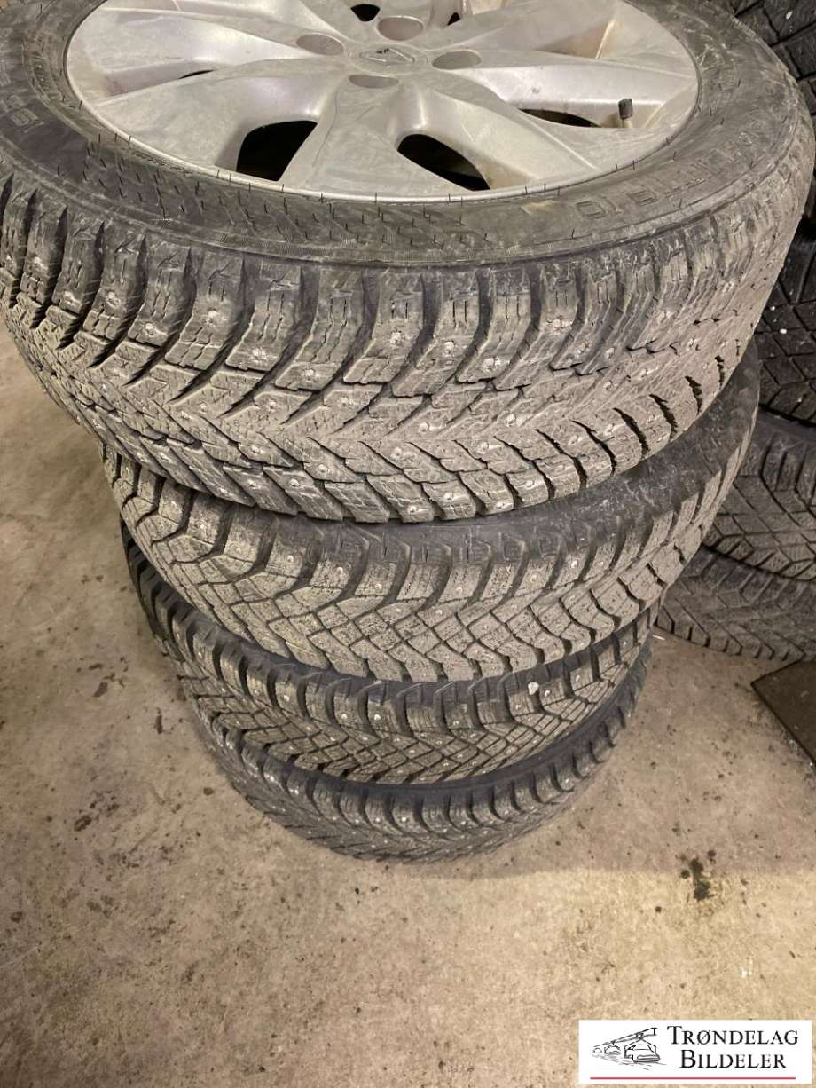 Hjulsett aluminium vinter til Renault Zoe 2013-2019 (Fase 1)  (BRIDGESTONE ALENZA|195/55-16 91T 6|5J16 4X100/ ET44?/CB60|1MM PIGGDEKK|MØNSTERDYBDE 7|2MM|07/2023)