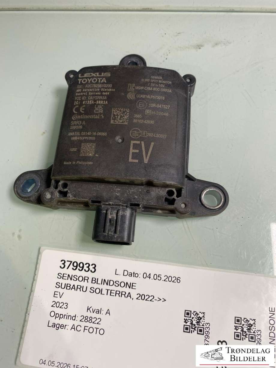 Sensor blindsone til Subaru Solterra, 2022-->>  (88162-42030)