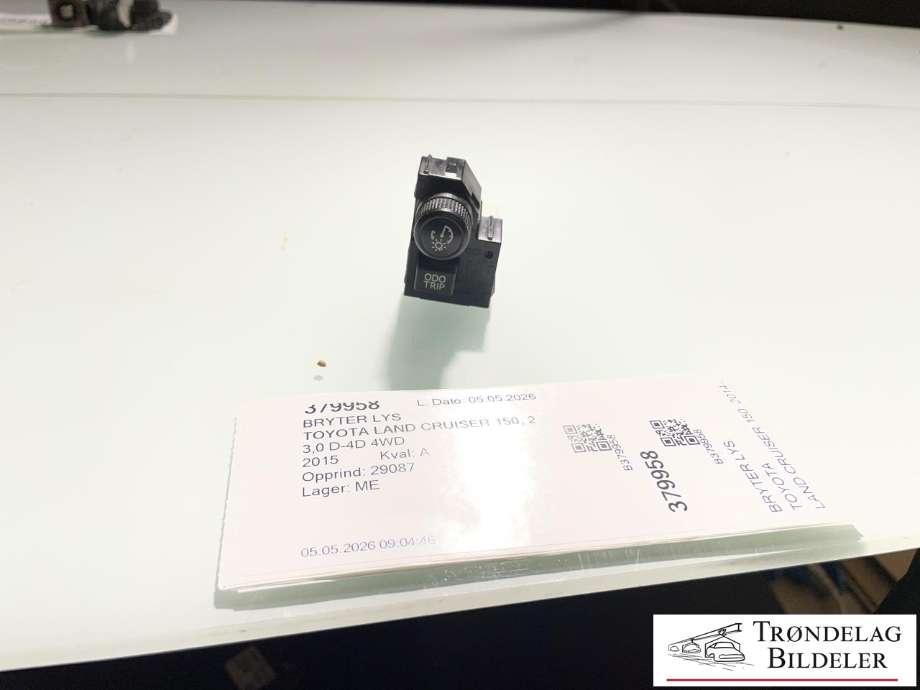 Bryter lys til Toyota Land Cruiser 150, 2014-->> (Fase 2)  