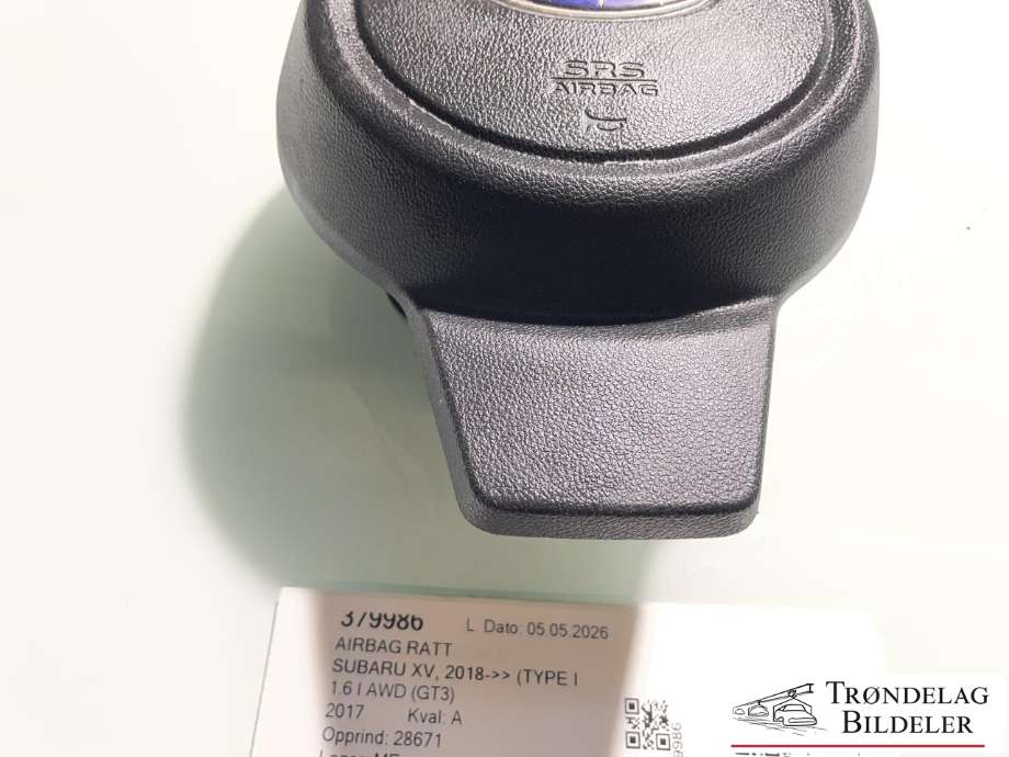 Airbag ratt til Subaru XV 2018-->> (Type II)  (98211FL010VH|)