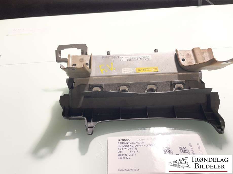 Airbag passasjer til Subaru XV 2018-->> (Type II) (98301FL020VH|)