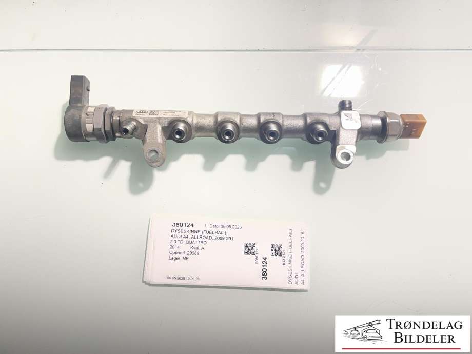 Dyseskinne (fuelrail) til Audi A4, Allroad, 2009-2016 (Type I) (B8) (B8) (03L130089Q)