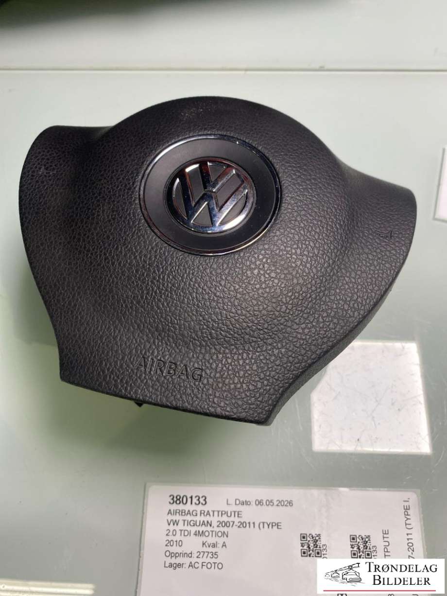 Airbag rattpute til VW Tiguan, 2007-2011 (Type I, Fase 1)  (1T0 880 201 J)