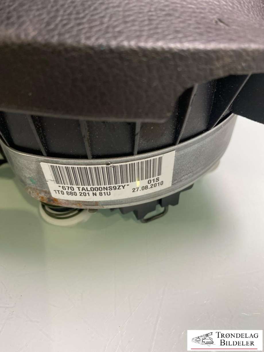 Airbag rattpute til VW Tiguan 2007-2011 (Type I, Fase 1)  (1T0 880 201 J|1T0 880 201 N 81U|)