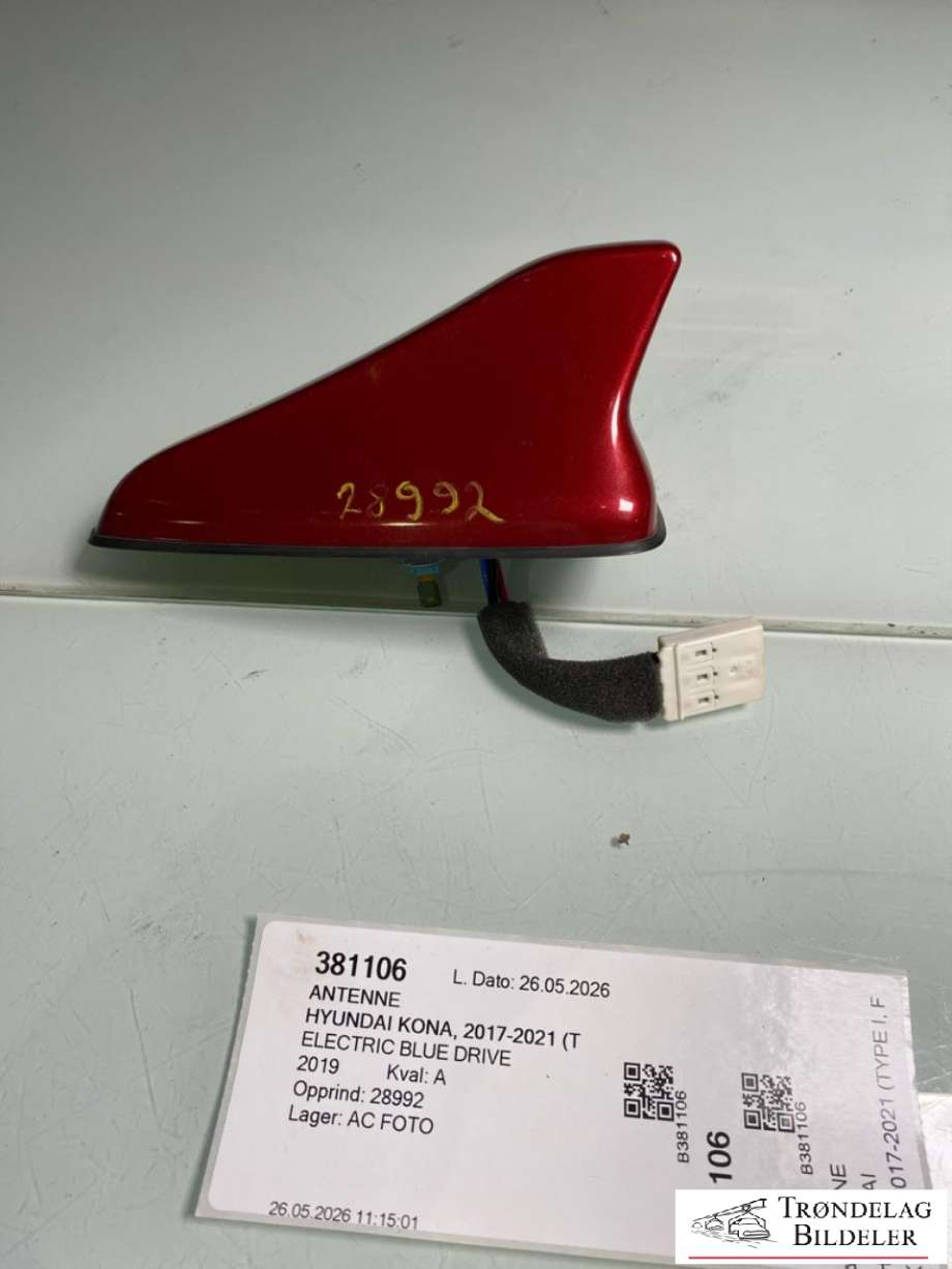 Antenne til Hyundai Kona 2017-2021 (Type I, Fase 1)  (96210J9510Y2R|)