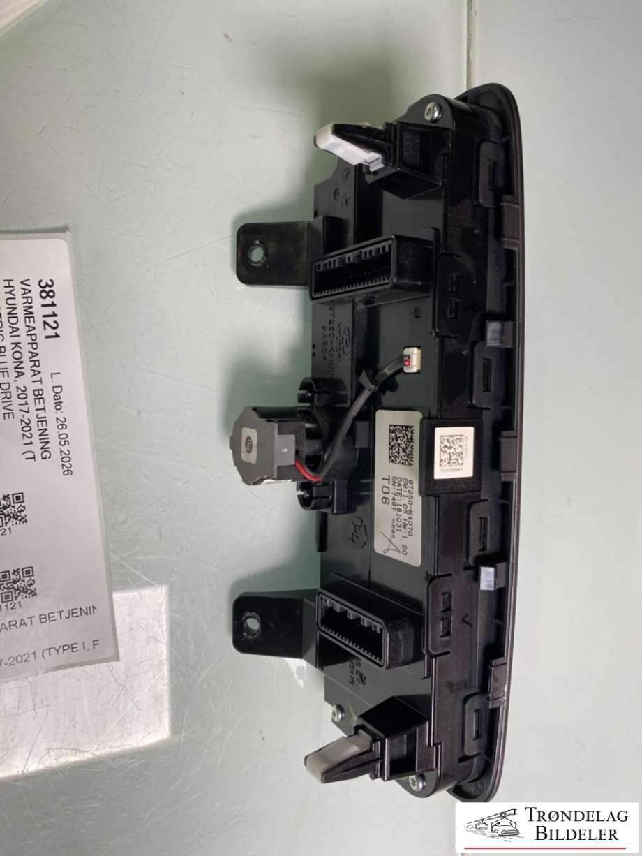 Varmeapparat betjening til Hyundai Kona 2017-2021 (Type I, Fase 1) (97250-K4070 SPS|97250K4070SPS|)