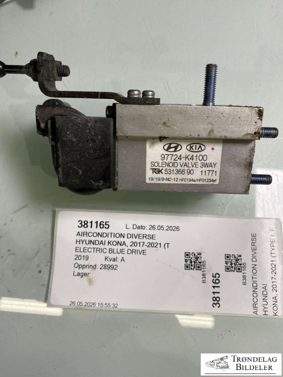 Aircondition diverse til Hyundai Kona, 2017-2021 (Type I, Fase 1)  (97724-K4100)
