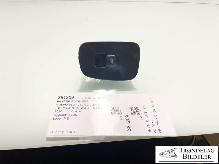 Bryter ruteheis til Volvo V60 / V60 CC, 2018-->> (Type II)  (31433408)