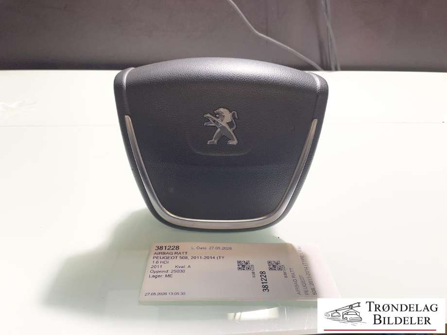 Airbag ratt til Peugeot 508 2011-2014 (Type I, Fase 1) (4112 QG|)