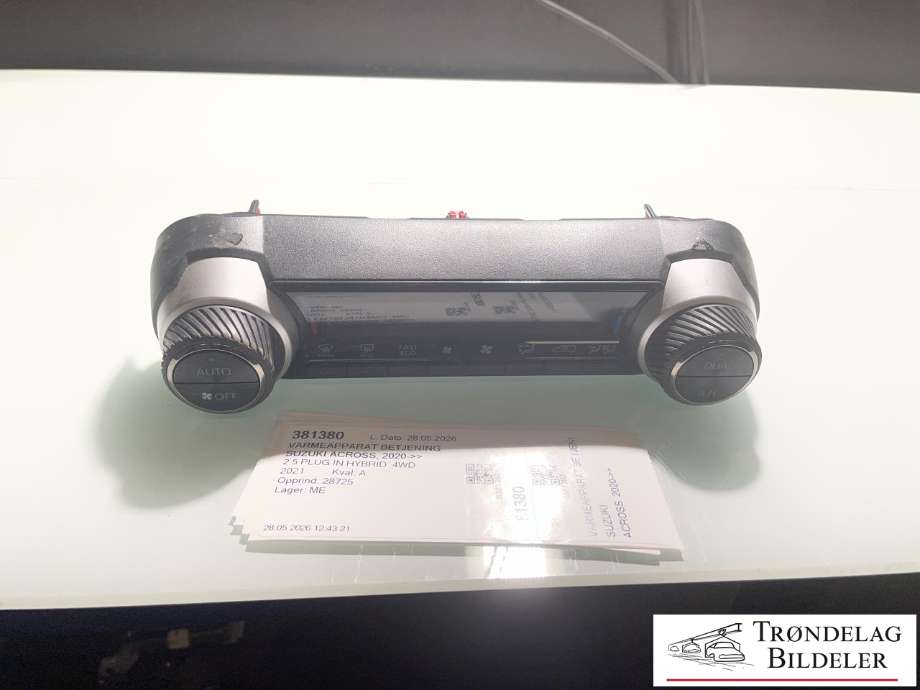Varmeapparat betjening til Suzuki Across, 2020-->>  (T5590-04264-000)