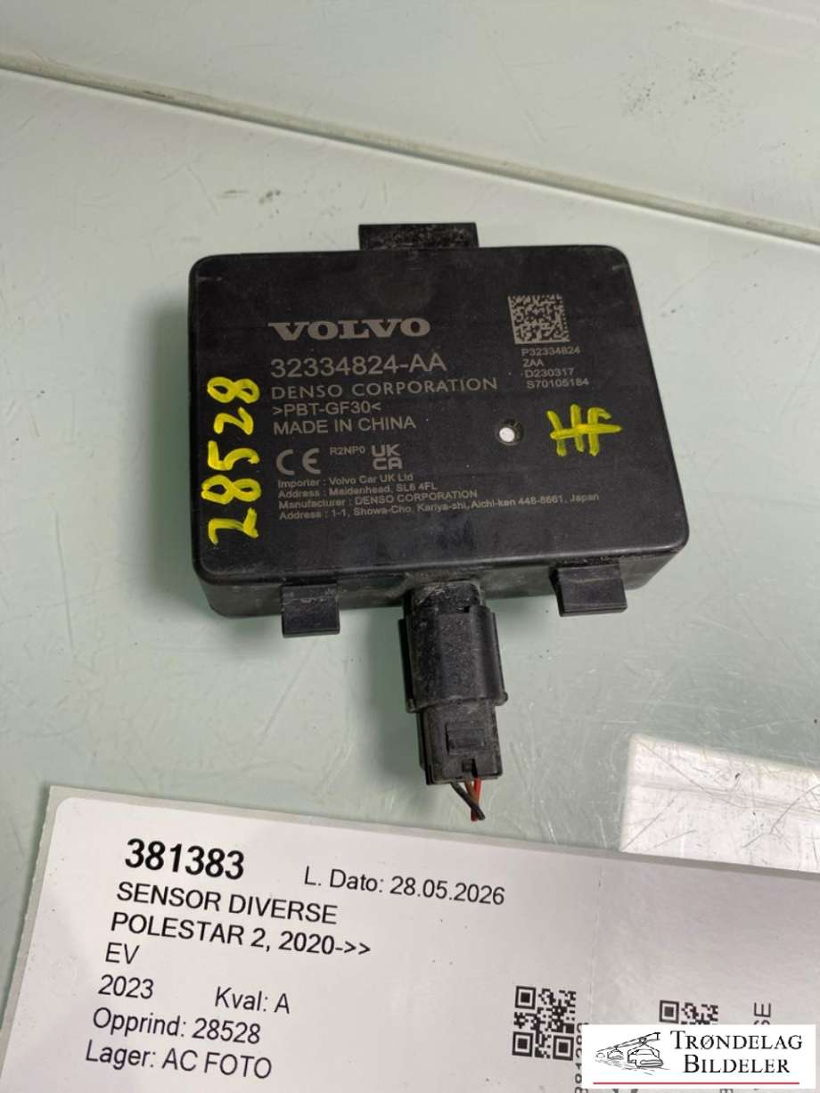 Sensor diverse til Polestar 2, 2020-->>  (32334824)