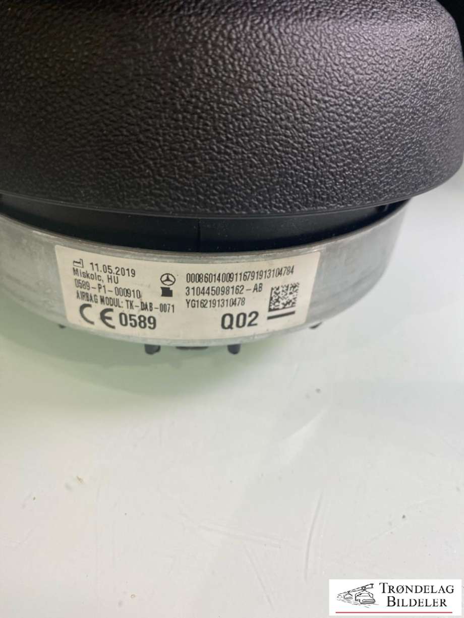 Airbag rattpute til Mercedes B-Klasse 2019-->> (W247) (W247) (A 000 860 14 00  9116|)