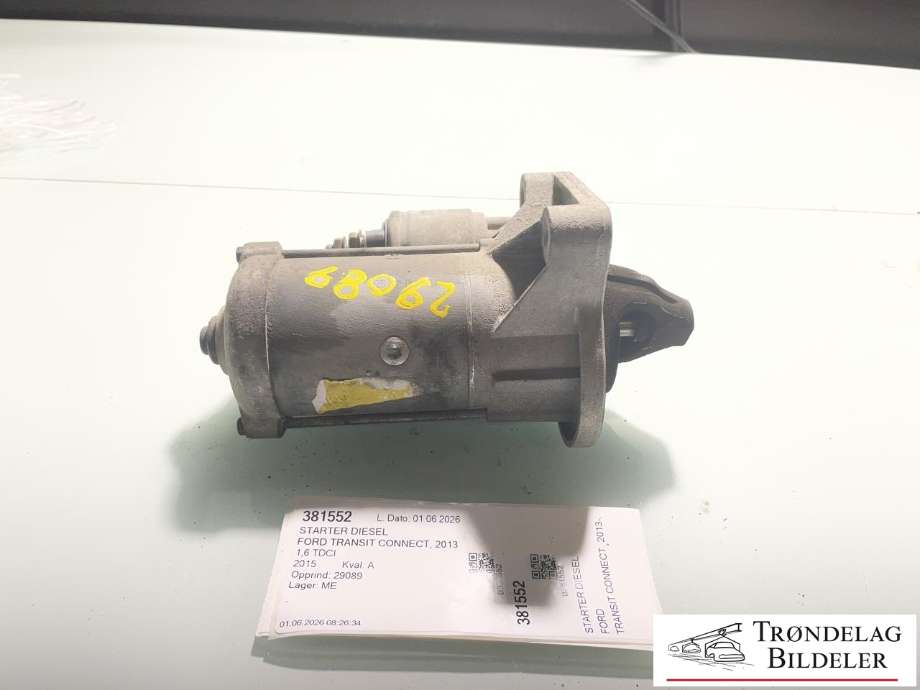 Starter diesel til Ford Transit Connect 2013-2018 Type II, Fase 1 (AV6N-11000-GC|AV6N-11000-GE|319084112|2033247|986026390|LRS02705|AV6N-11000-GB|AV6N-11000-GD|1715211|1778016|1898356|ESW20-22|AV6N-11000-GA|REAV6N-11000-GE|1893556)