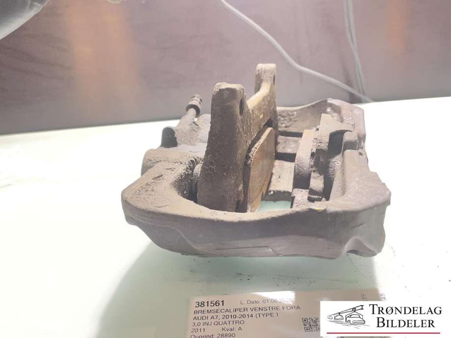 Bremsecaliper venstre foran til Audi A7 2010-2014 (Type I, Fase 1)  (4G0 615 123 B|)