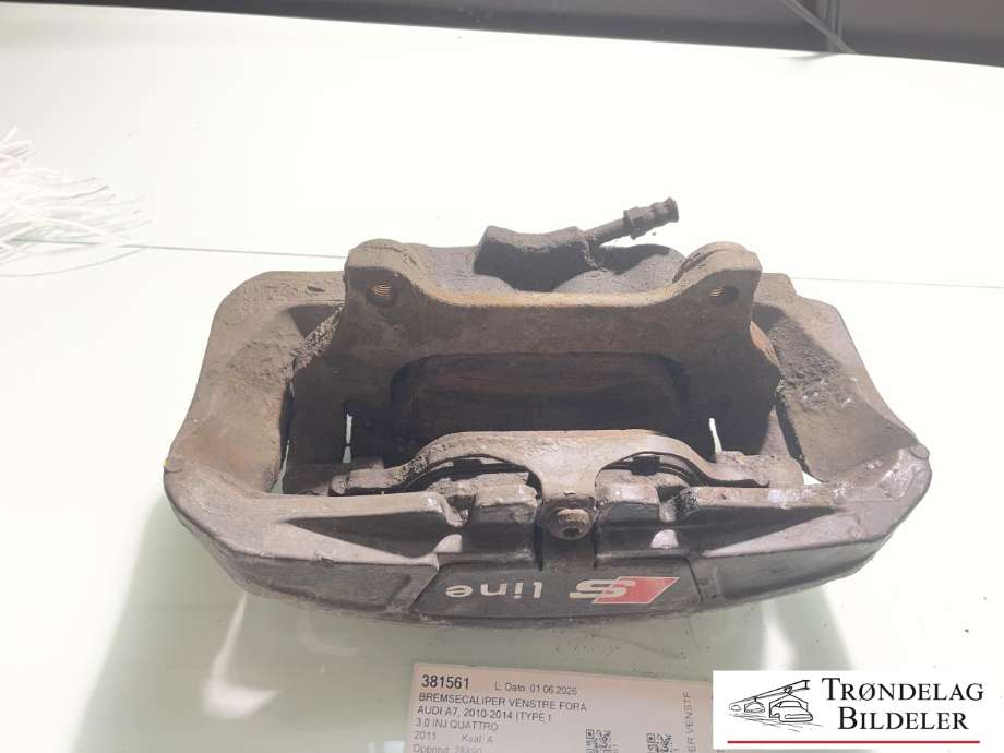 Bremsecaliper venstre foran til Audi A7 2010-2014 (Type I, Fase 1)  (4G0 615 123 B|)