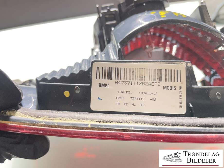 Baklykt høyre indre til BMW 3-Serie 2012-2018 (F30/F31/F34) (F30/F31/F34) (63217372794|)