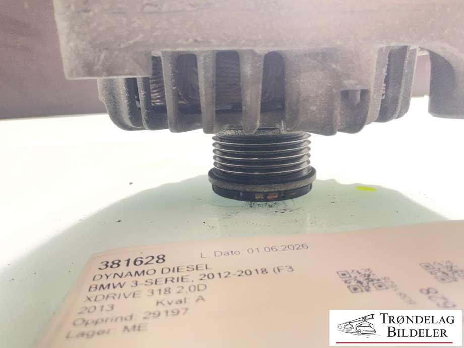 Dynamo diesel til BMW 3-Serie 2012-2018 (F30/F31/F34) (F30/F31/F34) (12317823343|12318578609|12318578608|12317823344|986082850|28-6830|LRA03719|8519890|2622129A)